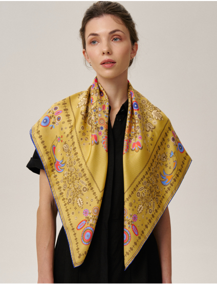 Картинка Шовкова хустина «Слобожанщина. Золоті жнива» 